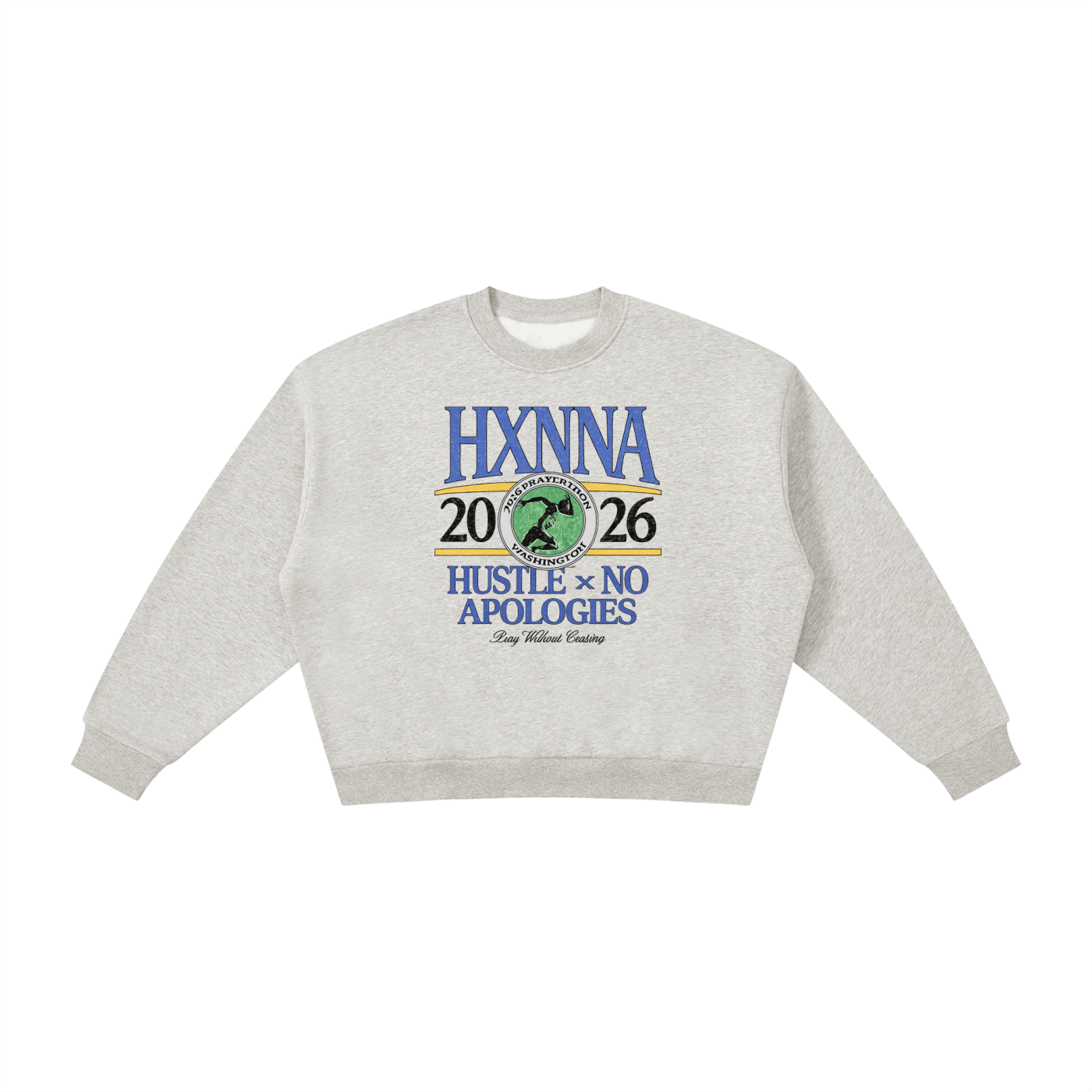 Hxnna 2026 - Boxy Fleece Crewneck Sweatshirt