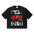 Hxnna ScarFace Tee - Unisex Mineral Wash Waffle Boxy T-Shirt