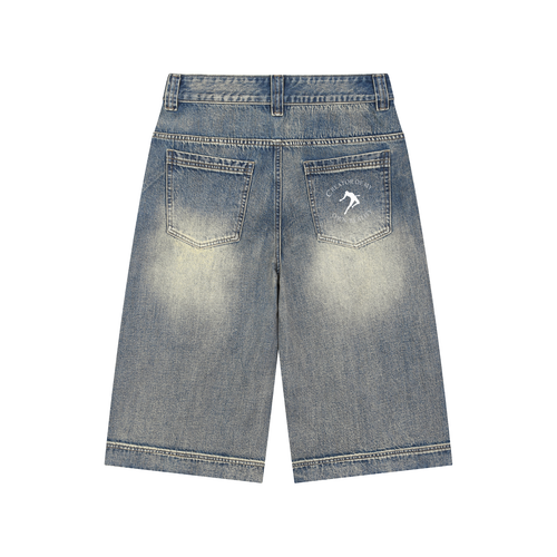 Hxnna COMOR - Vintage Wash Baggy Denim Shorts