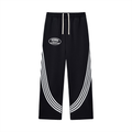 Hxnna - Curved Stripe Straight Sweatpants
