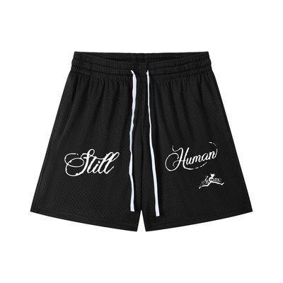 Hxnna Still Human - Mesh Drawstring Shorts