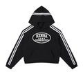 Hxnna Still Human - Contrast Side Stripe Cropped Hoodie
