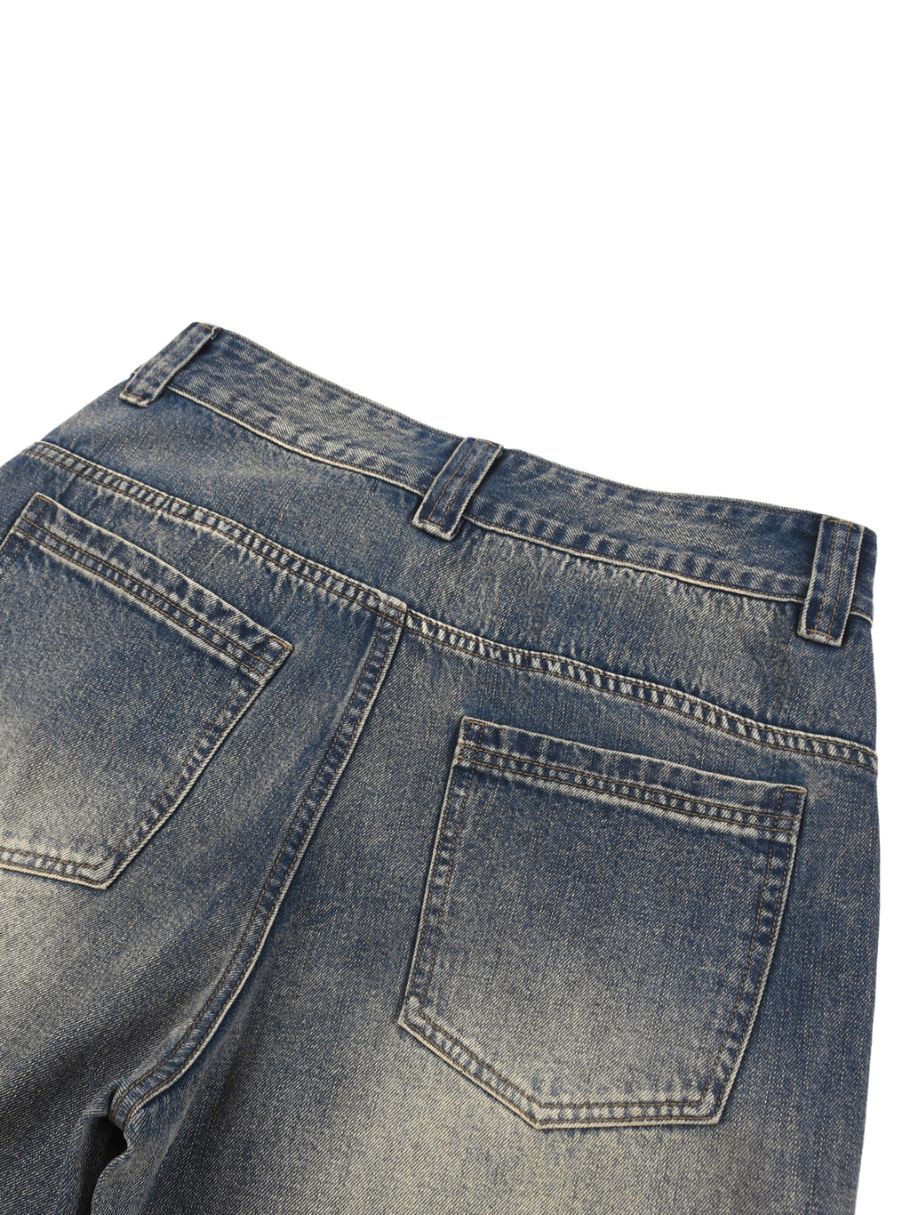 Hxnna COMOR - Vintage Wash Baggy Denim Shorts