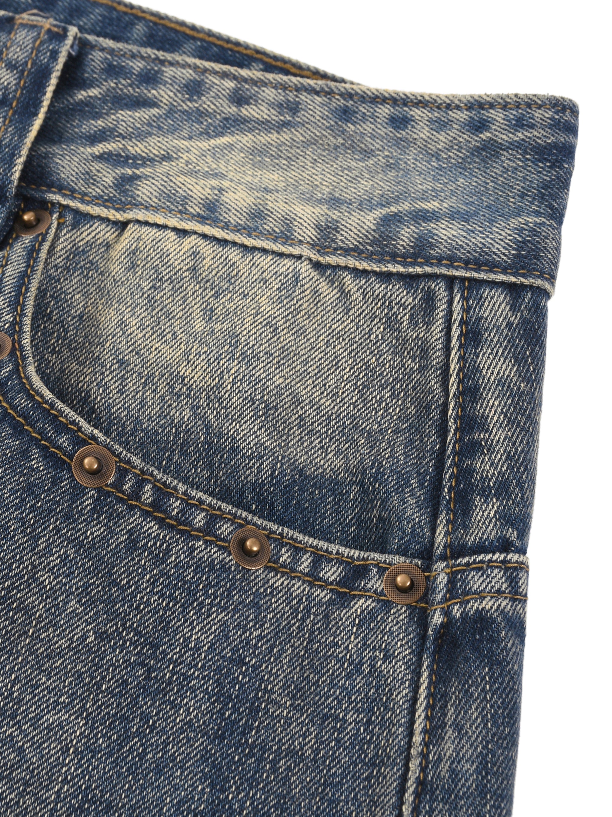 Hxnna COMOR - Vintage Wash Baggy Denim Shorts